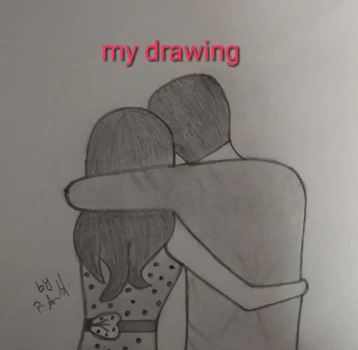 Couple Romantic Line Pencil Drawing Love Happy, Woman, 60% OFF-saigonsouth.com.vn